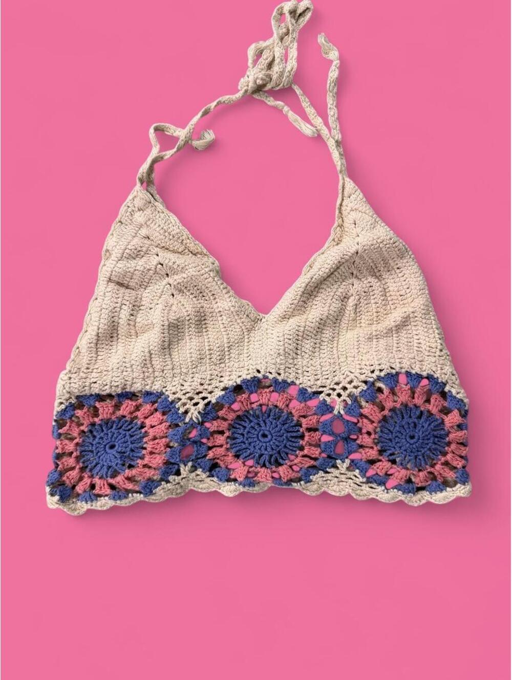 Free People Women's Multi and Cream Vests-tanks-cami